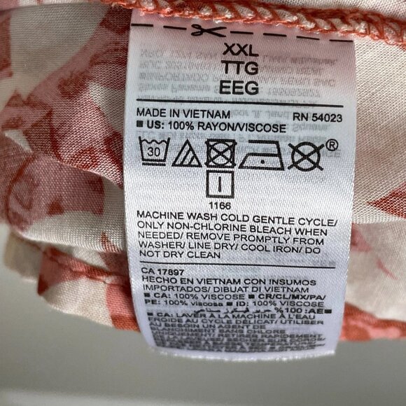 Old Navy Womens Plus XL Floral Long Sleeve Blouse Shirt Top V Neck - Picture 7 of 7